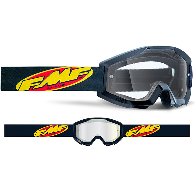 FMF POWERCORE YOUTH Goggle Core Black - Clear Lens