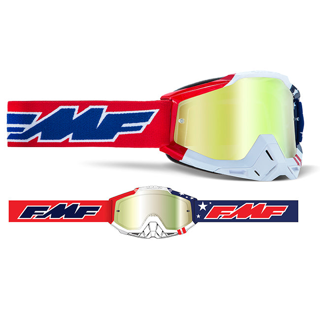 FMF POWERBOMB Goggle US of A - True Gold Lens