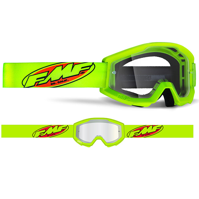 FMF POWERCORE YOUTH Goggle Core Yellow - Clear Lens