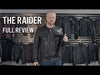 Load and play video in Gallery viewer, First MFG Co. Raider Men&#39;s Motorcycle Leather Jacket (Black)
